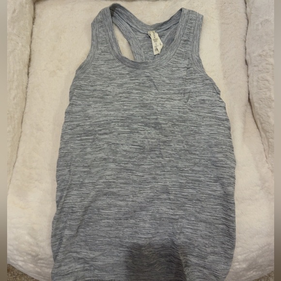 Athleta Tops - Athleta Gray Space-Dye Racerback Tank Top